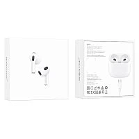 Наушники вставные Borofone BW91 bluetooth 5.4 с микр. белый (1/22/132) 