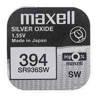 Батарейка Maxell 380/394 BL1 Silver Oxide 1.55V 0%Hg (1/10/100)