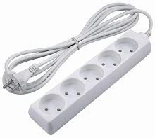 Удлинитель ЭРА U 5р.Б/З 10A 3.0м белый
