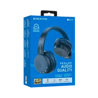 Наушники полноразмерные Borofone BO11 bluetooth 5.0 с микр. синий (1/24)