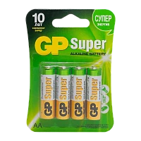 Батарейка GP Super LR6 AA BL4 Alkaline 1.5V (4/40/320) 