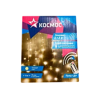 Гирлянда Космос Занавес Роса 300LED 3х3м+2м 10 нитей пульт (1/24)