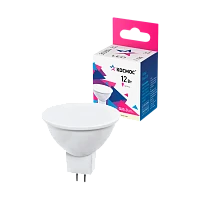 Лампа светодиодная Космос JCDR GU5.3 12W 3000К 174-265V софит матовая (1/10/80)