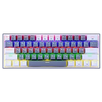 Клавиатура проводная Redragon Fizz RU USB 1.8м серый белый (1/10)