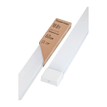 Светильник линейный Supermax ДПО-2 4000К 18W 174-265V IP40 прямоуг.Опал (1/30)