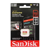 Карта памяти microSD SanDisk EXTREME 512GB Class10 A2 V30 UHS-I (U3) 160 МБ/сек CN (Китай) без адапт