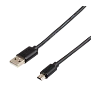 Кабель Atcom USB (m)-miniUSB (m) 0.8м силикон черный (1/10/500)