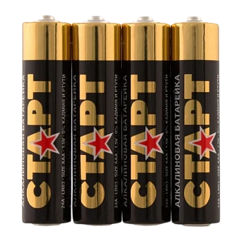 Батарейка Старт LR03 AAA Shrink 4 Alkaline 1.5V (4/40/720)