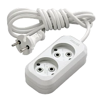Удлинитель Makel 2р.Б/З 10A 5.0м 2x0.75мм² IP20 белый MGP104 (1/12)