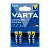 Батарейка Varta LONGLIFE POWER (HIGH ENERGY) LR03 AAA BL4 Alkaline 1.5V (4903) (4/40/200)