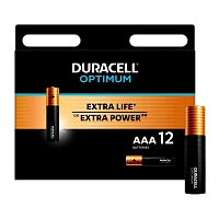 Батарейка Duracell Optimum LR03 AAA BL12 Alkaline 1.5V (12/96)