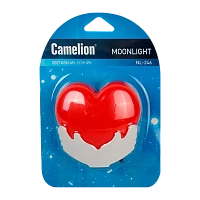 Ночник Camelion NL-246 "Сердце" 220V в розетку белый (1/24/96)