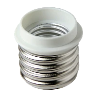 Переходник Volsten V03-PA-E27/E14 пластиковый, 220V/4A (1/50/200)