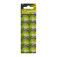 Батарейка GP G4/LR626/LR66/377A/177 BL10 Alkaline 1.5V отрывные (10/250/5000) R
