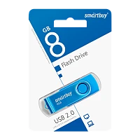 Флеш-накопитель Smartbuy Twist 8GB USB2.0 пластик синий