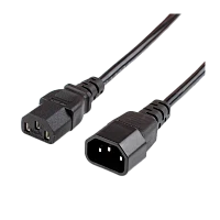 Кабель питания Atcom AT10117 C14 (m)-C13 (f) 1.8м ПВХ удлинитель черный (1/10/100)