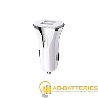 Автомобильное З/У HOCO Z31 2USB 3.4A QC3.0 белый (1/14/140)