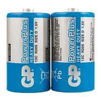 Батарейка GP PowerPlus R20 D Shrink 2 Heavy Duty 1.5V (2/20/200)