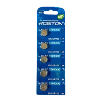 Батарейка Robiton STANDARD G10/LR1130/LR54/389A/189 BL5 Alkaline 1.5V 0%Hg