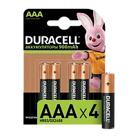 Аккумулятор предзаряженный RTU Duracell HR03 AAA BL4 NI-MH 850/900mAh (4/40/15000)