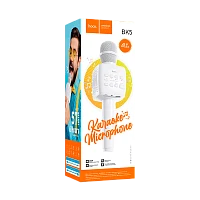Микрофон HOCO BK5 динамический 72 дБ bluetooth 5.0 microSD белый (1/30)