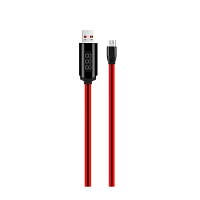 Кабель HOCO U29 USB (m)-microUSB (m) 1.2м 2.0A силикон красный (1/20/200)