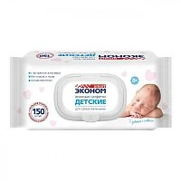 Влажные салфетки SMART Эконом 150шт. для детей (1/20)