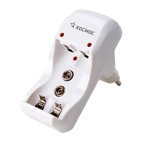 З/У для аккумуляторов Космос 501 AA/AAA/Крона 2 слота (1/40/80)