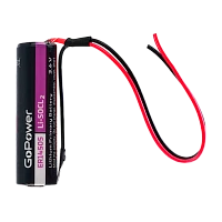 Батарейка GoPower ER14505 PC1 Li-SOCl2 3.6V 2600mAh с проводом (1/10/500)
