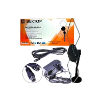 ТВ-Антенна комнатная Вектор AR-029 активная с питанием с усилителем DVB-T/T2 (1/10)