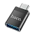Адаптер HOCO UA17 Type-C (m)-USB3.0 (f) черный (1/37/370)