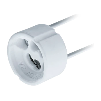 Патрон Volsten Винтовое крепление керамика GU10 серый (1/100/1000)