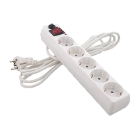 Сетевой фильтр Старт SP 5р.С/З 16A 3.0м ПВС с выкл. белый (1/20)