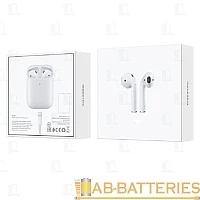 Наушники вставные Borofone BW01 Plus bluetooth 5.0 с микр. белый (1/20/120) 
