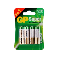 Батарейка GP Super LR6 AA BL3+1 Alkaline 1.5V (4/40/320) 