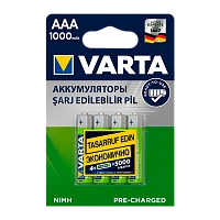 Аккумулятор предзаряженный RTU Varta HR03 AAA BL4 NI-MH 1000mAh  (4/40/200)