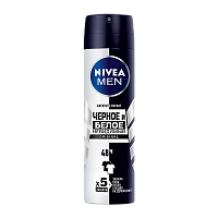 Дезодорант мужской Nivea черное и белое Original спрей 150мл (1/6)