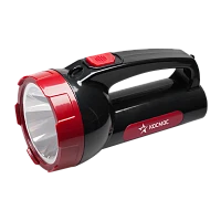 Фонарь туристический Космос 9105 5W 1LED от аккумулятора черный красный (1/10)