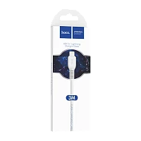 Кабель HOCO X20 USB (m)-Lightning (m) 3м 2.0A ПВХ белый (1/30/300)