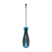 Отвертка шлицевая SL5x100, эргономичная 2х-компонентная рукоятка, CR-V, магнит,Smartbuy Tools(1/180)