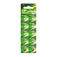 Батарейка GP G1/LR621/LR60/364A/164 BL10 Alkaline 1.5V отрывные (10/250/5000)