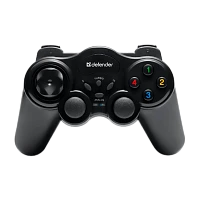 Геймпад беспроводной Defender Game Master USB 12 кн./2 стика черный (1/20/40)
