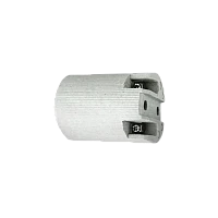 Патрон Прогресс Подвесной / В светильник E14 керамика белый (1/20/400)