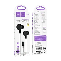 Наушники внутриканальные HOCO M114 с микр. Type-C черный (1/31/310)