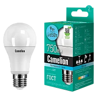 Лампа светодиодная Camelion A60 E27 14W 4000К 220V груша матовая (1/10/100)