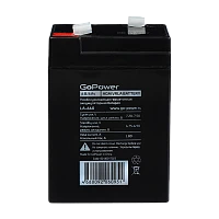 Аккумулятор свинцово-кислотный GoPower LA-660 6V 6Ah T1/ F1 в картонной упаковке (1/20)