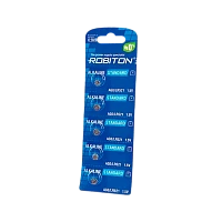Батарейка ROBITON STANDARD R-AG0-0-BL5 (0% Hg)  AG0 LR521 379 LR63 BL5  5/100