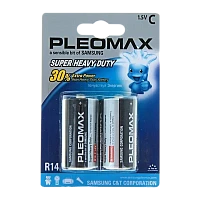 Батарейка Pleomax Super R14 C BL2 Heavy Duty 1.5V (2/12)