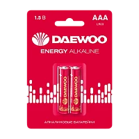 Батарейка Daewoo ENERGY LR03 AAA BL2 Alkaline 1.5V (2/20/480)