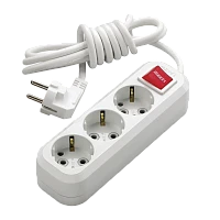 Удлинитель Makel 3р.С/З 2.0м с выкл. белый MGP212 (1/12)